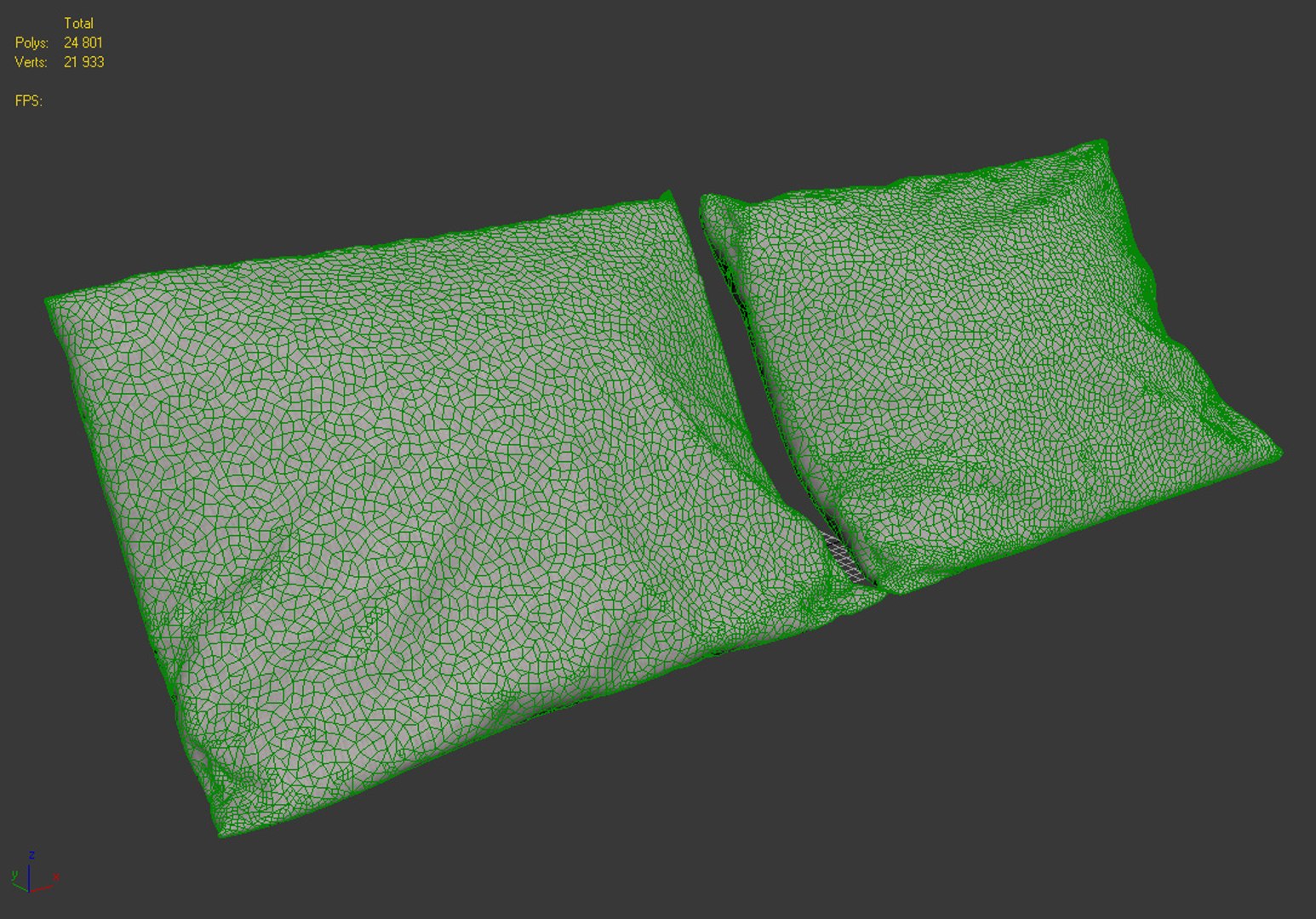 Free Realistic Pillow 3d Model