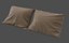 Realistic 3d model of pillows