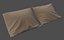 Realistic 3d model of pillows