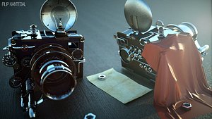 3d fantasy camera steampunk model