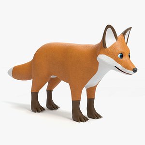 cartoon fox 3D