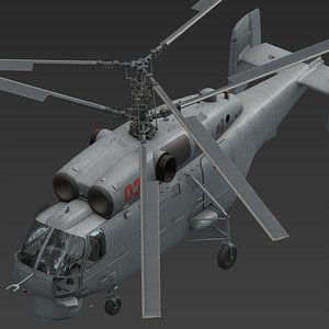 3D helicopter chopper ship
