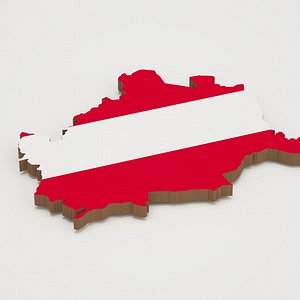 Vienna Capital of Austria 3D Map