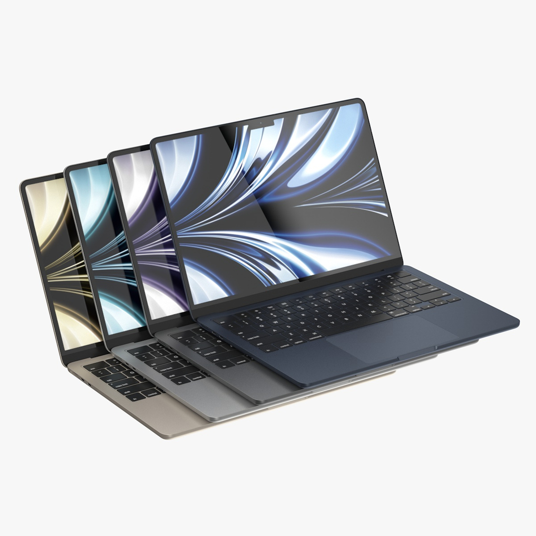 MacBook Air M2 All Colors Model 3D - TurboSquid 1913006