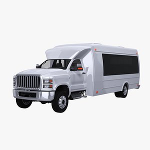 3D model generic shuttle bus