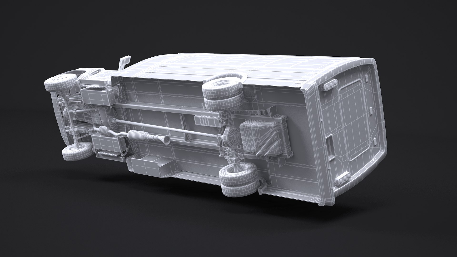 3D model generic shuttle bus - TurboSquid 1540920