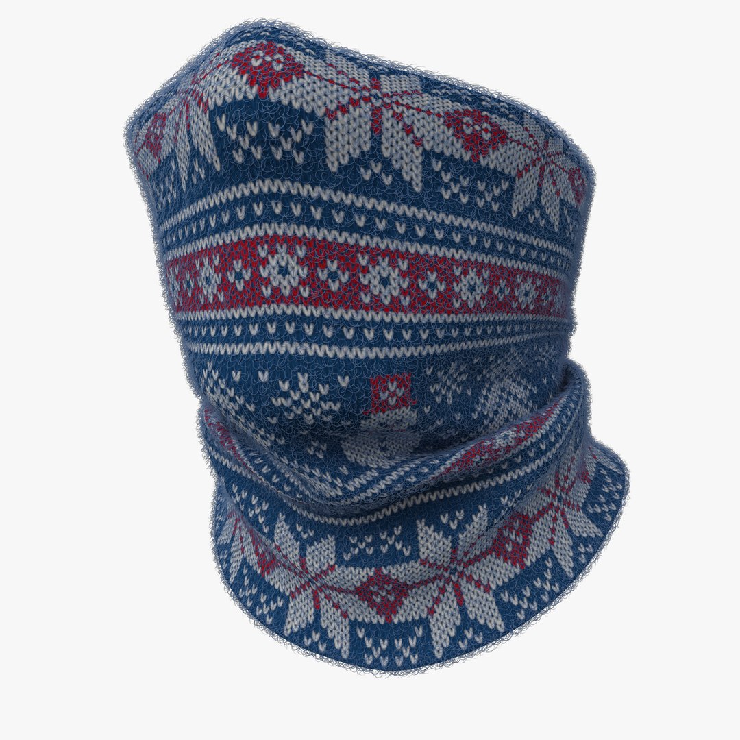 Christmas Neck Gaiter Mask 3D Model - TurboSquid 1999322
