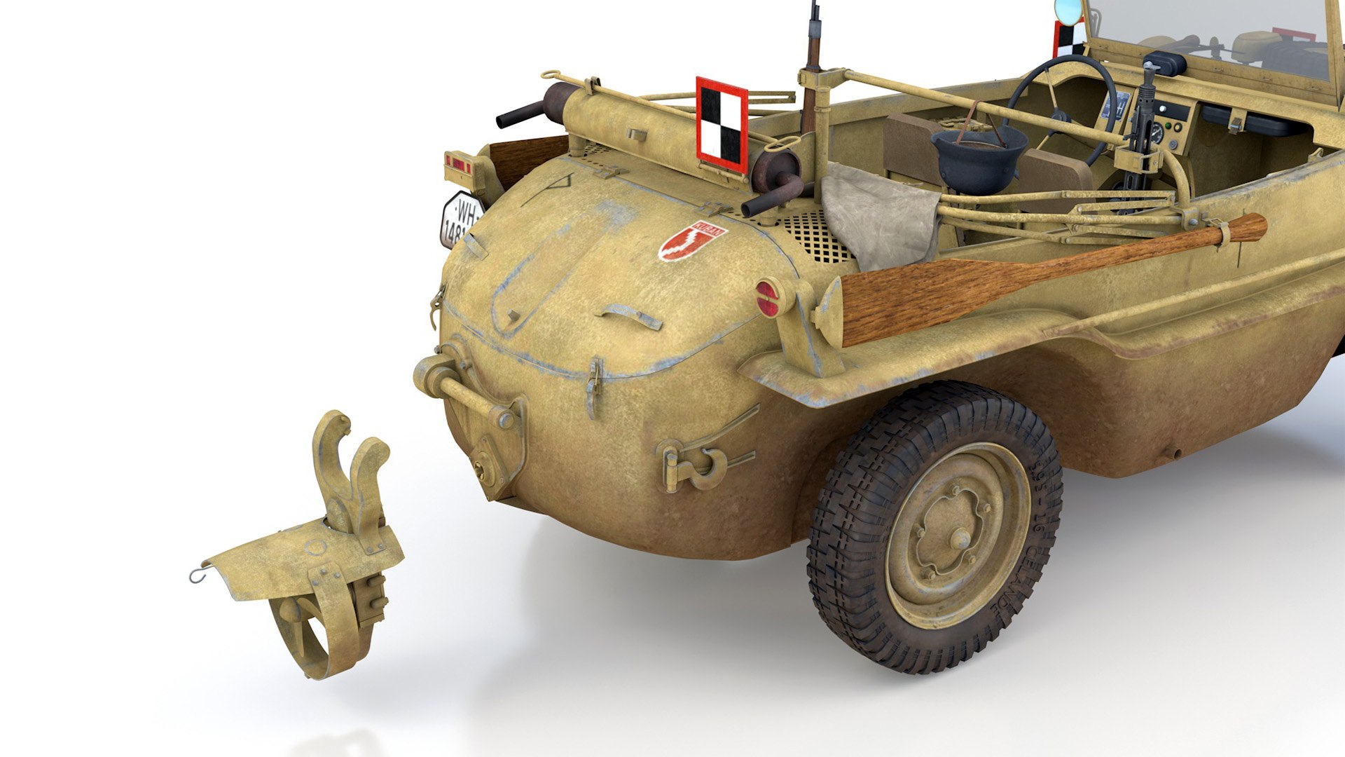 3D VW - Typ 166 - Schwimmwagen - 17 Armee HQ Model - TurboSquid 2072579
