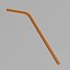 Glass with straw