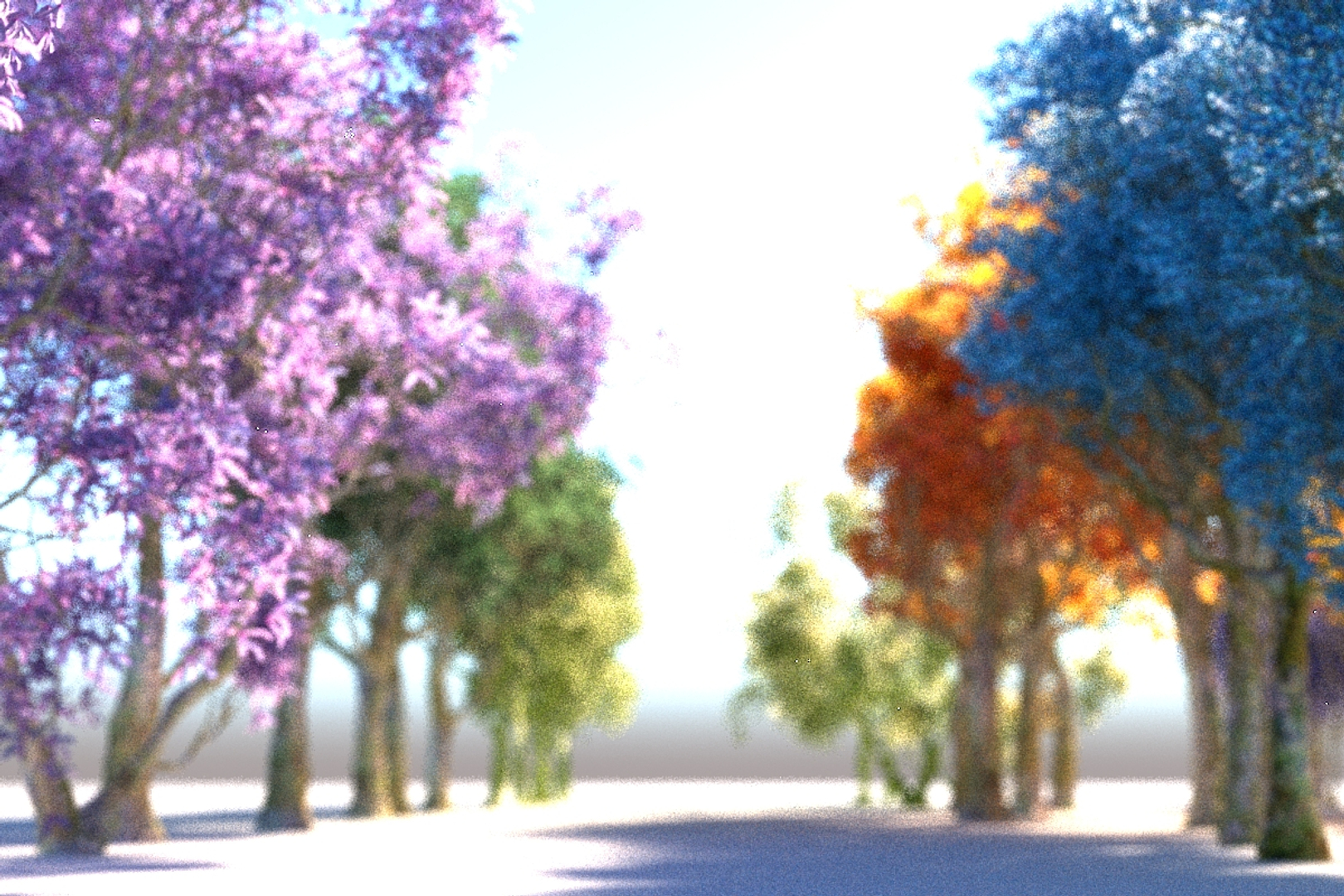 3D Spring Trees Hd Model - TurboSquid 1550606