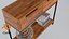 Wood table 3D model
