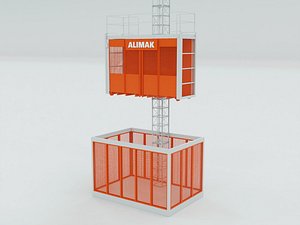 3D Passenger Hoist Alimak model