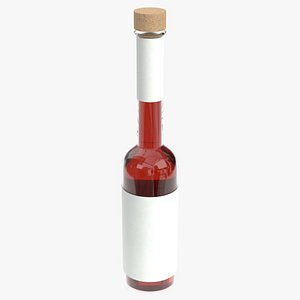 Small liquor bottle 3D model