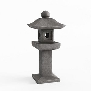 Japanese Lantern Toro 04 3D