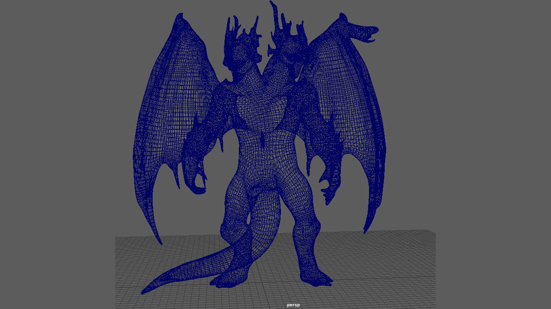 Two-Headed Dragon Base Model Untextured 3D Model 3D Model - TurboSquid ...