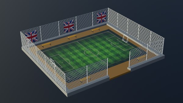 Soccer Stadium - England 3D model