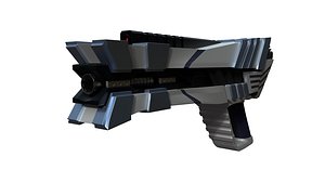 3D model scifi gun