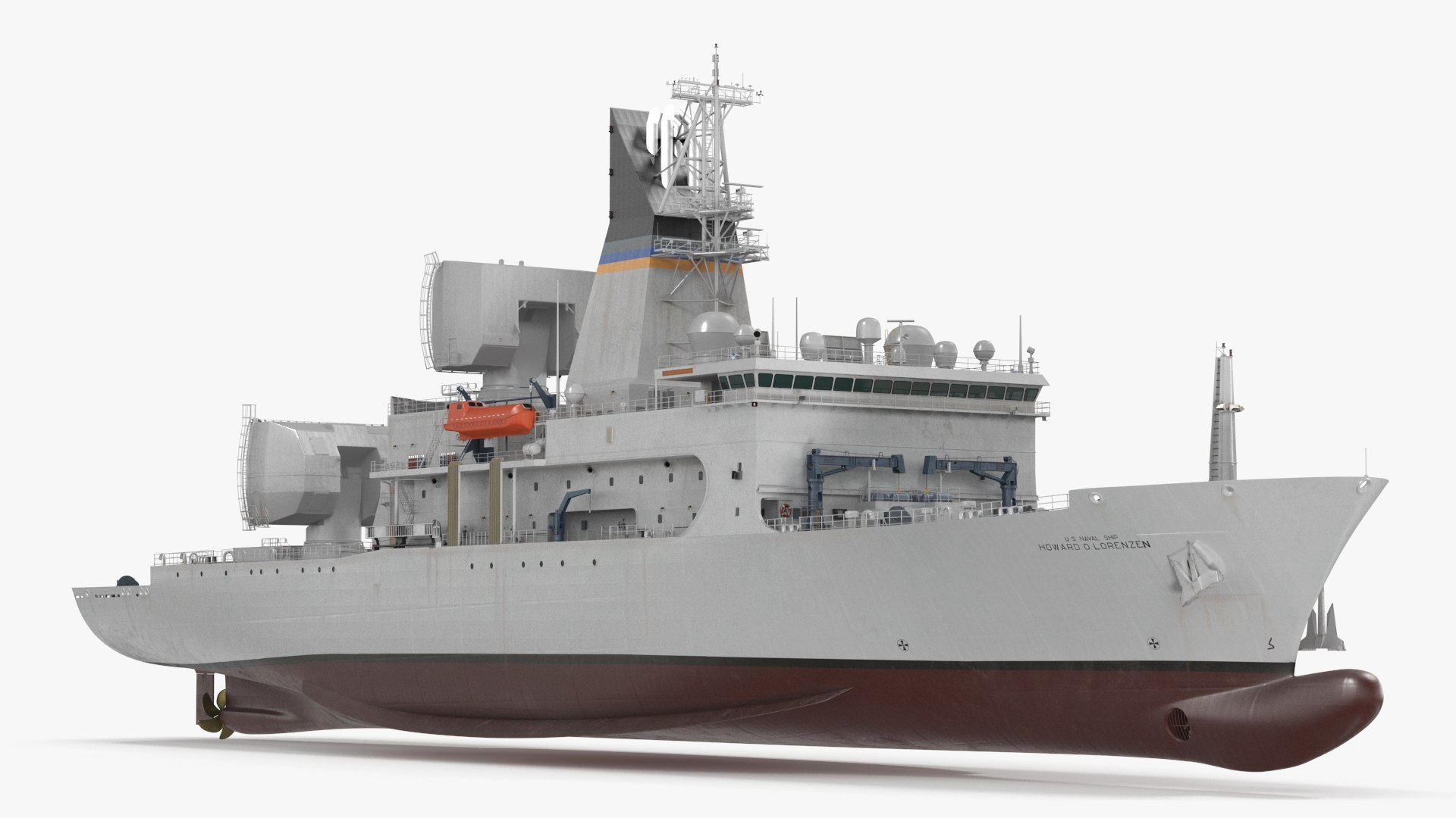 USNS Howard O Lorenzen Ship 3D model preview