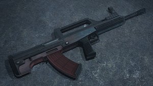 QBZ-95 3D Model Chinese Bullpup Assault Rifle Modern PLA Standard