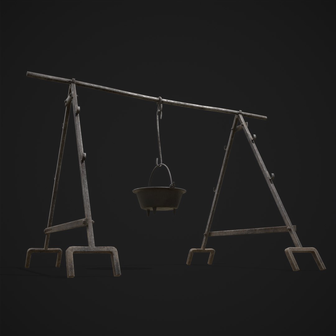 3D model Cooking Pot and Stand - TurboSquid 1831426