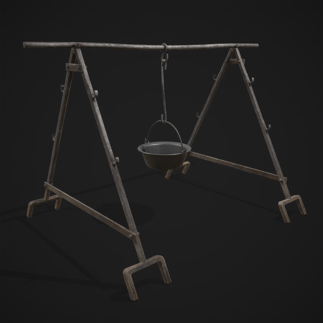 3D model Cooking Pot and Stand - TurboSquid 1831426