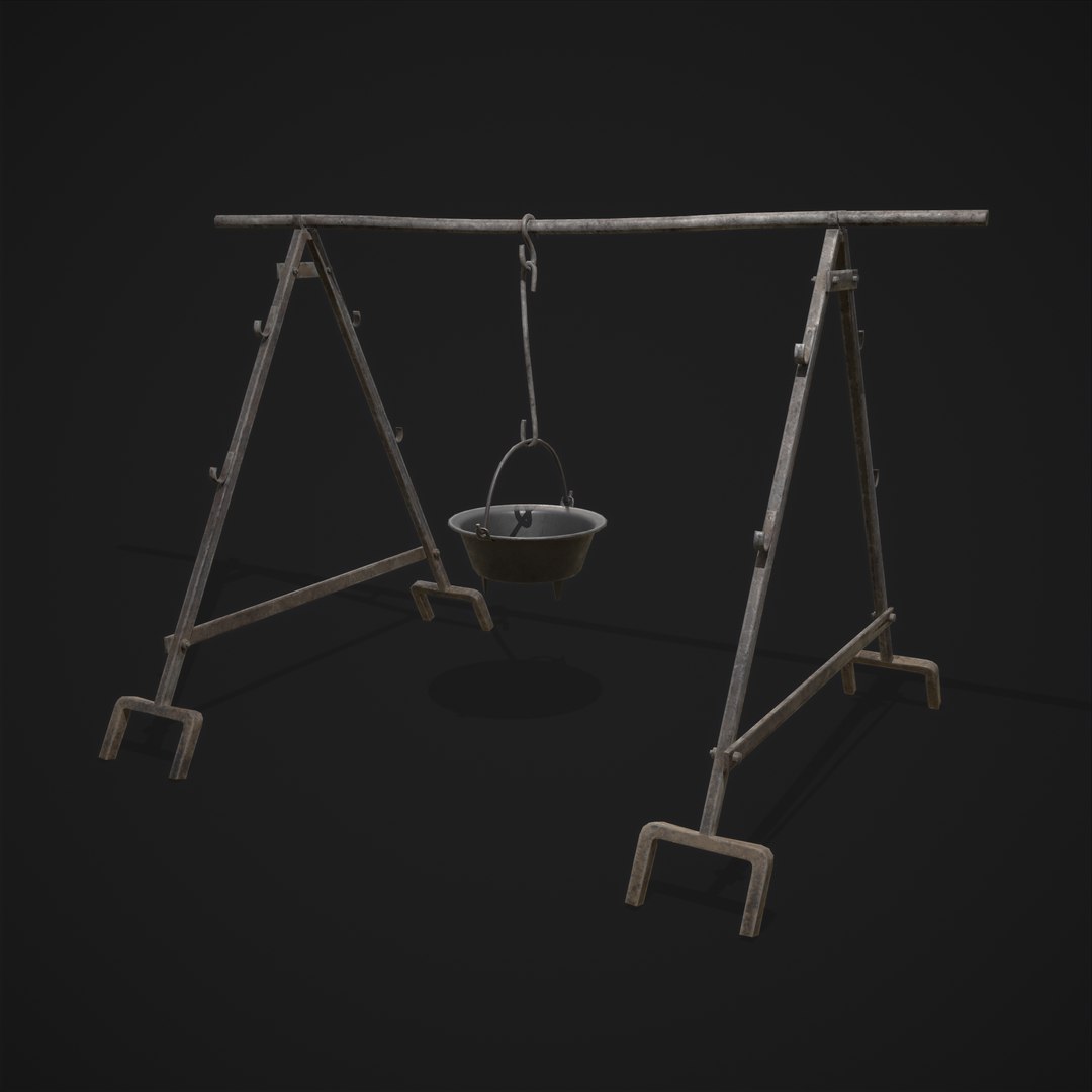 3D model Cooking Pot and Stand - TurboSquid 1831426