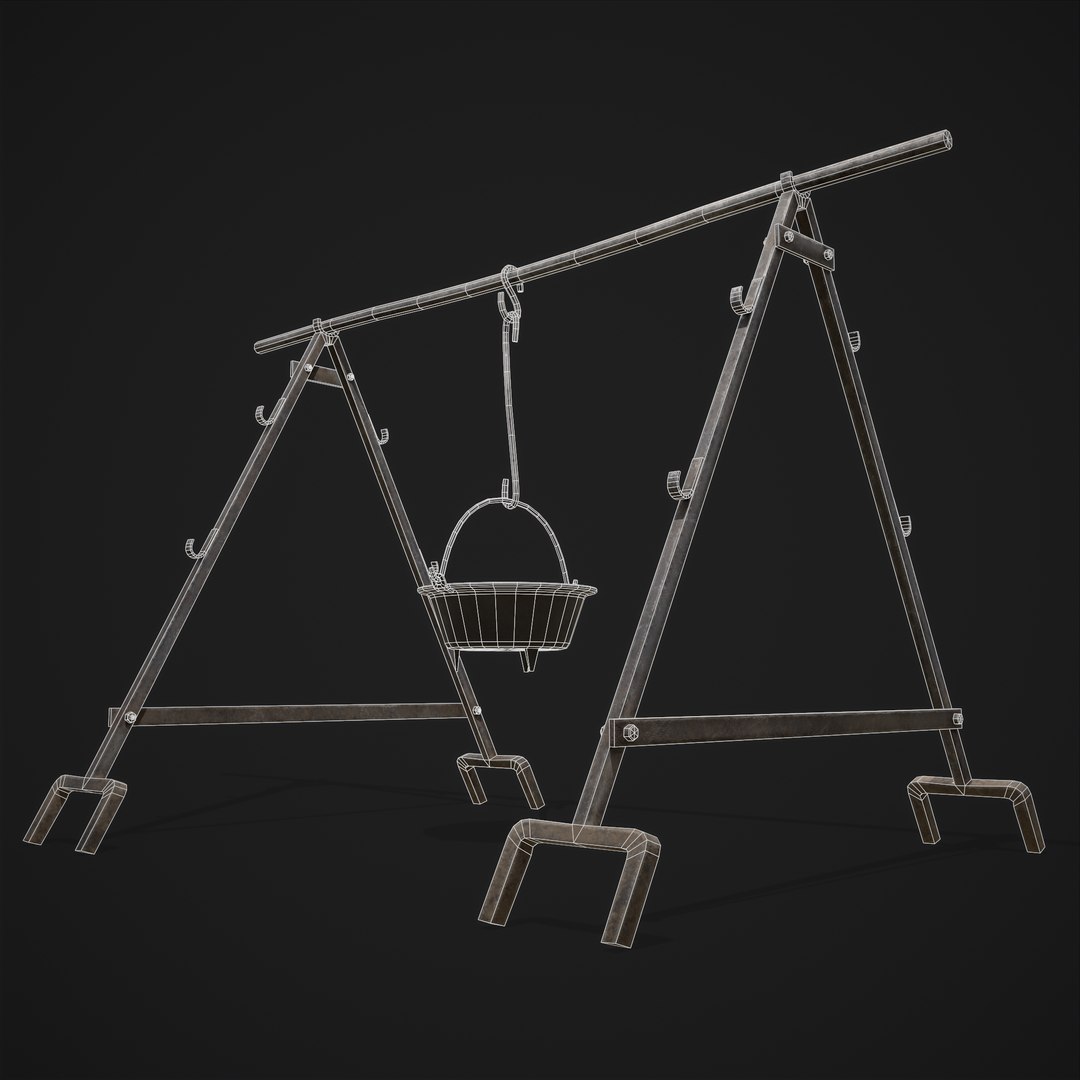 3D model Cooking Pot and Stand - TurboSquid 1831426