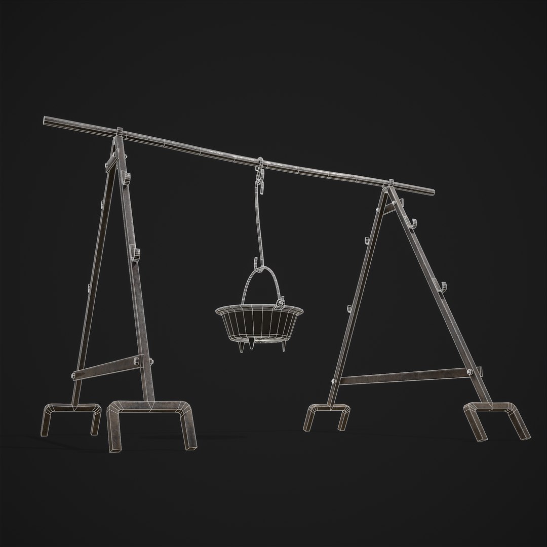 3D model Cooking Pot and Stand - TurboSquid 1831426