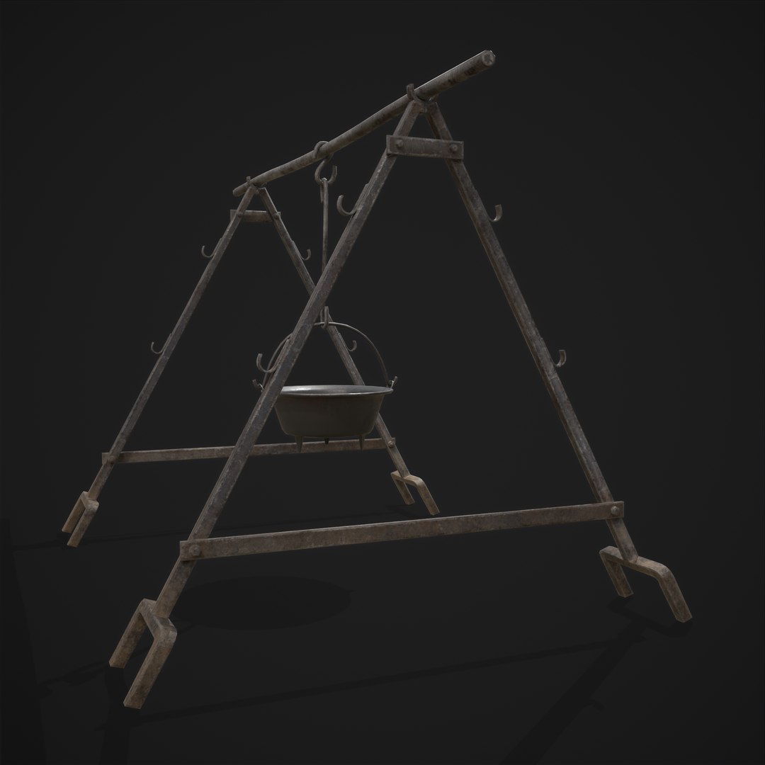 3D model Cooking Pot and Stand - TurboSquid 1831426