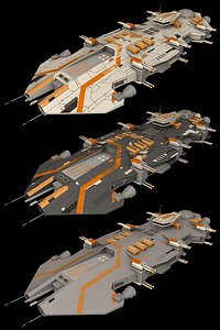 ender battlecruiser cruiser 3d 3ds