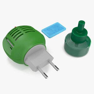 Electric Mosquito Repellent Set Green Disassembled