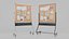 Double-Sided Metal Corkboard Trio - Customizable Pin Board Set