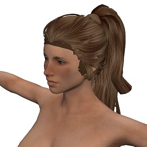Game ready Character -- Animated Naked woman