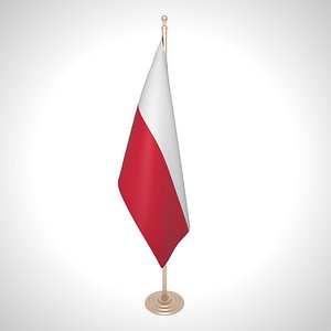 poland flag 3D