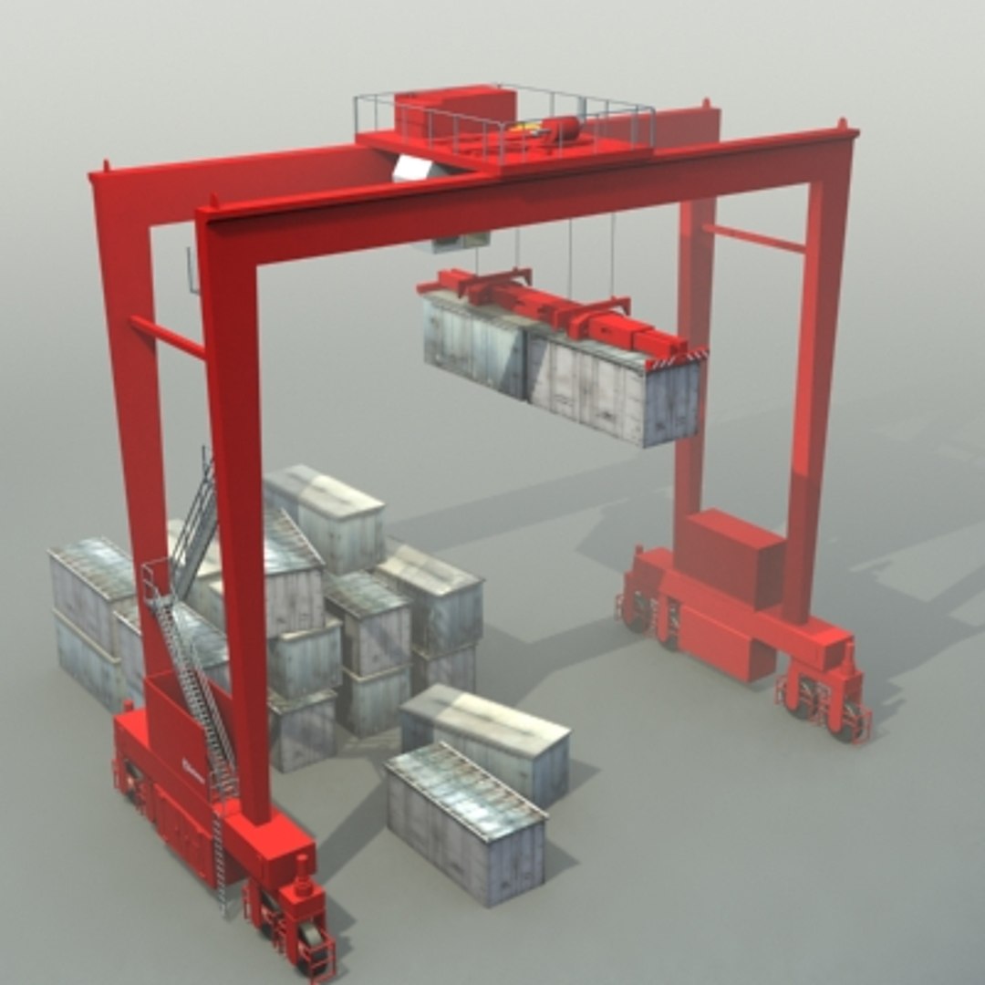 Rtg Crane 3d Model