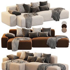 3D Boca Navi Sofa Set 4 model