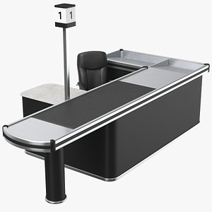 real cash counter 3D