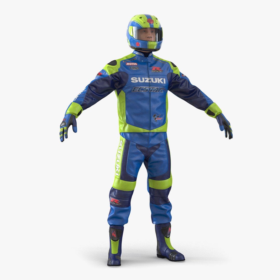 Motorcycle Rider 3D model preview