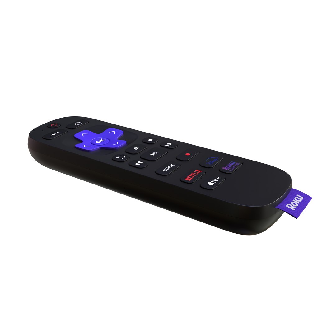 Roku Remote Control 3D model https://p.turbosquid.com/ts-thumb/mc/tFfxPw/W1/rokuremotecontrol3/png/1736166999/1920x1080/fit_q87/3f115774dd014f3434f00fa3967284a2e0487fda/rokuremotecontrol3.jpg