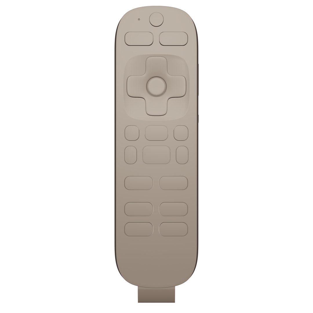 Roku Remote Control 3D model https://p.turbosquid.com/ts-thumb/mc/tFfxPw/XC/rokuremotecontrol6/png/1736167001/1920x1080/fit_q87/31c6cfa78a5672bdf1aafd1d5cbf7c2d7fb4fb86/rokuremotecontrol6.jpg