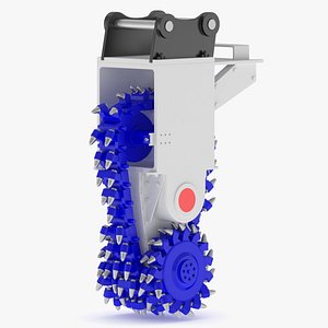 3D Chain Cutters For Excavator model