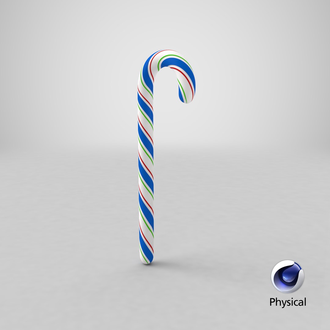 Candy Cane V5 3D Model - TurboSquid 1992667