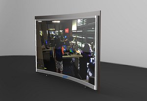 3d max rounded tv