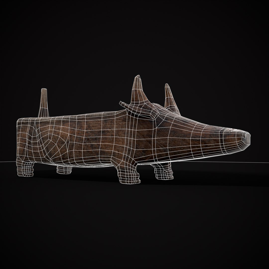 Medieval Carved Pig Container model - TurboSquid 2078332