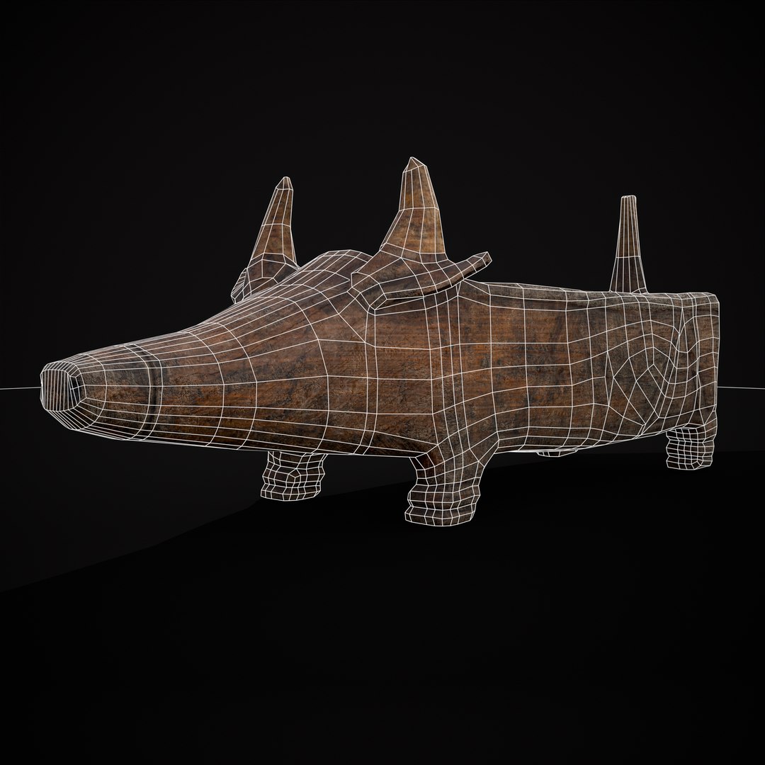 Medieval Carved Pig Container model - TurboSquid 2078332