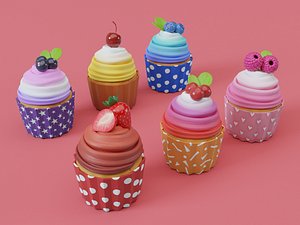 cupcake cute 3D