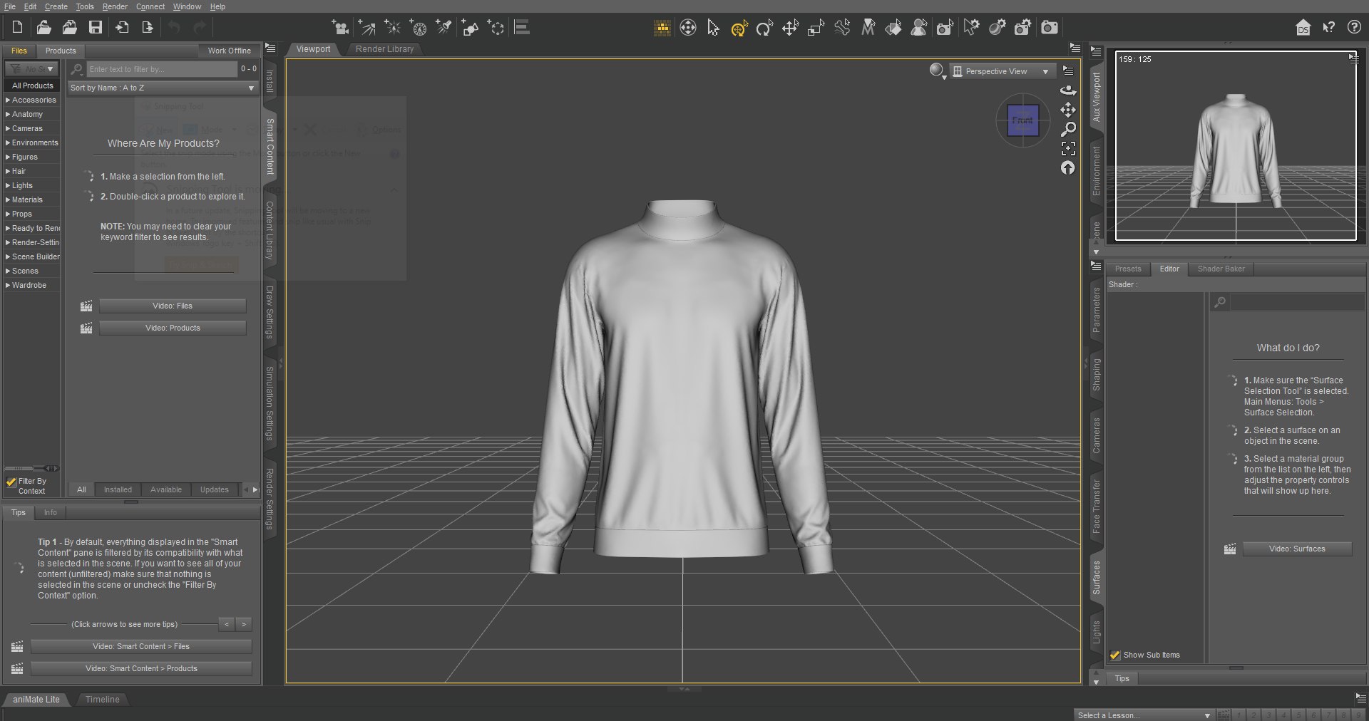 Premium Long Sleeve Sweat T-Shirt 3D - TurboSquid 2033032