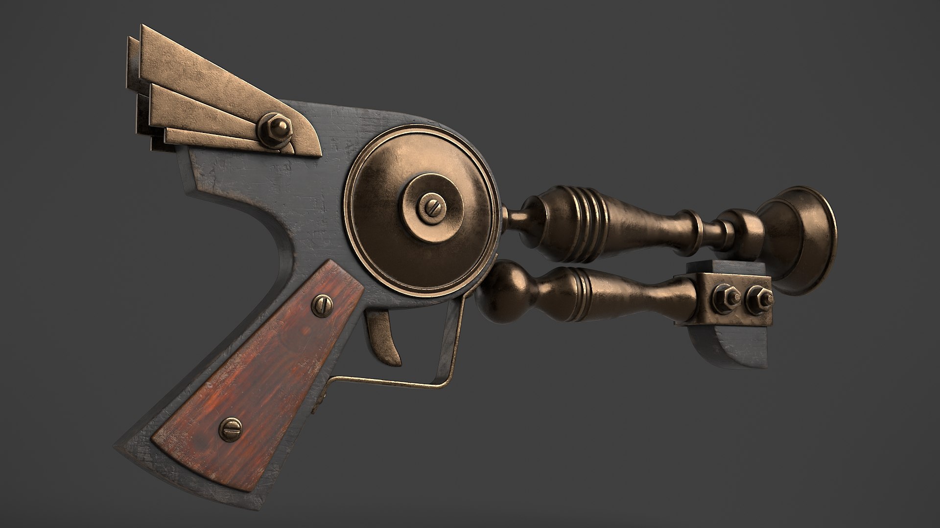 Fantasy Gun 21 3D Model - TurboSquid 1936445