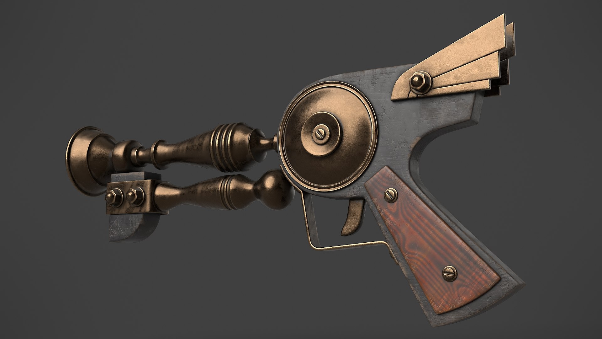 Fantasy Gun 21 3D Model - TurboSquid 1936445