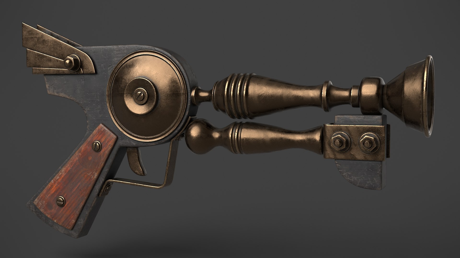 Fantasy Gun 21 3D Model - TurboSquid 1936445